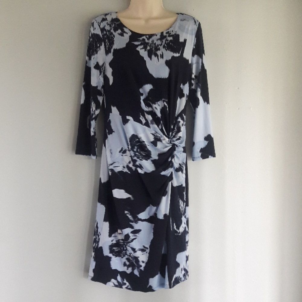 INC Blue on Blue Dress Size Medium
